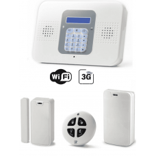 RISCO SECUPLACE WIFI & 3G-Kit de Alarma / 32 Zonas Inalámbricas / PIR-MAGNETICO-LLAVERO / Se Alimenta Con Fuente 9V SSC1090001 (NO INCLUIDA)