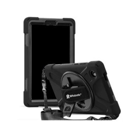 FUNDA DE USO RUDO PARA TABLETA SAMSUNG® GALAXY TAB A11 DE 8.7" HASTA 11" INCLUYE: CORREA DE HOMBRO DESMONTABLE, CORREA DE MANO AJUSTABLE Y GIRATORIA, MICA PROTECTORA PARA PANTALLA, SOPORTE PARA ESCRITORIO, Y LÁPIZ ÓPTICO. color negro FUNDA DE USO RUDO PARA TABLETA SAMSUNG® GALAXY TAB A11 DE 8.7" HASTA 11" INCLUYE: CORREA DE HOMBRO DESMONTABLE, CORREA DE MANO AJUSTABLE Y GIRATORIA, MICA PROTECTORA PARA PANTALLA, SOPORTE PARA ESCRITORIO, Y LÁPIZ ÓPTICO. color negro