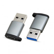 BROBOTIX ADAPTADOR USB V3.0 TIPO "A" MACHO A TIPO "C" HEMBRA