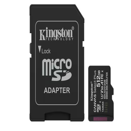 MICSDXC MEMORIA KINGSTON 512GB CANVAS SELECT PLUS GEN3 150R MICSDXC MEMORIA KINGSTON 512GB CANVAS SELECT PLUS GEN3 150R