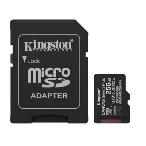 MEMORIA KINGSTON 256GB CANVAS SELECT PLUS GEN3 150R , MICSDXC MEMORIA KINGSTON 256GB CANVAS SELECT PLUS GEN3 150R , MICSDXC