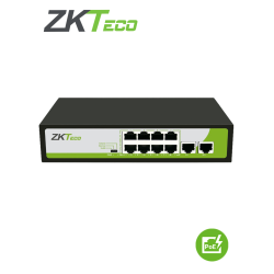 Switch de 8 Puertos Fast Ethernet PoE AF - AT / 2 Puertos RJ45 10/100M / PoE+ hasta 30W por puerto