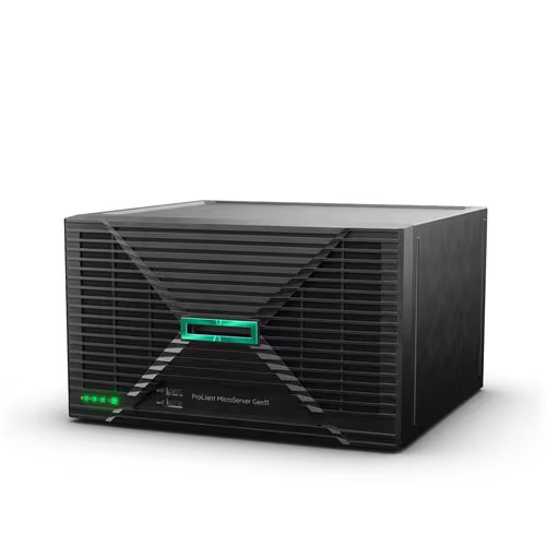 HPE ProLiant MicroServer G11 E-2434 4c 1x16GB-U 4LFF-NHP 2x1TB HDD 180W External PS Cmp Mod Server