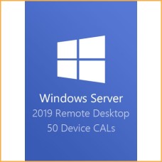 Clave de escritorio remoto de Windows Server 2019: 50 licencias de acceso de cliente (CAL) para dispositivos