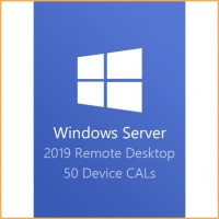 Clave para escritorio remoto de Windows Server 2019: 50 CAL de dispositivo (usuarios)