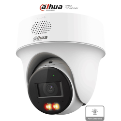 Cámara PT IP domo de 4 Megapixeles / Lente de 2.8 mm/ 30 Metros de Iluminación Dual Inteligente/ Audio dos vías/ Detección de humanos y vehículos/ Protección Perimetral/ Disuasión activa/ PoE/ IP66 Cámara PT IP domo de 4 Megapixeles / Lente de 2.8 mm/ 30 Metros de Iluminación Dual Inteligente/ Audio dos vías/ Detección de humanos y vehículos/ Protección Perimetral/ Disuasión activa/ PoE/ IP66