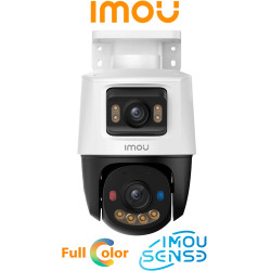 IMOU PS70F 6MP - Cámara PT, Doble Lente, 6 MP, PoE, IP67, H.265, Smart Color, disuación activa, Detección de Humanos y Vehiculos, Audio 2 vías, Soporta Micro SD 512GB,Weatherproof, Smart Tracking, ONVIF