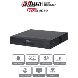 NVR de 8 Megapixeles/ 4k/ 16 Canales IP/ WizSense/ Con IA/ Rendimiento de 144 Mbps/ Smart H.265+/ 1 Ch de Reconocimiento Facial o 1 Canal de Protección Perimetral o 4 Canales de SMD/ 1 Puerto SATA 10 TB/ HDMI&VGA
