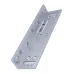Soporte de Montaje para Diversos Tipos de Puertas, Tipo ZL, Aluminio Anodizado, Compatible con Cerradura Magnética LM120