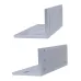 Soporte de Montaje para Diversos Tipos de Puertas, Tipo ZL, Aluminio Anodizado, Compatible con Cerradura Magnética LM120