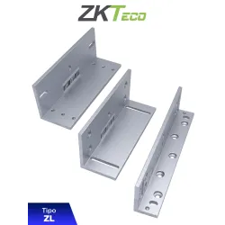Soporte de Montaje para Diversos Tipos de Puertas, Tipo ZL, Aluminio Anodizado, Compatible con Cerradura Magnética LM120