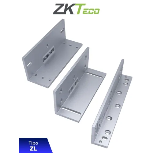 Soporte de Montaje para Diversos Tipos de Puertas, Tipo ZL, Aluminio Anodizado, Compatible con Cerradura Magnética LM120
