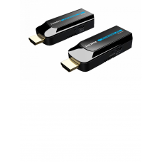 Kit mini extensor HDMI/ Cable UTP recomendado CAT 6/ 6A/ 1080p / 50 Metros /30 HZ / Alimentacion MICRO USB / Compatible con HDCP 1.4 / PLUG & PLAY