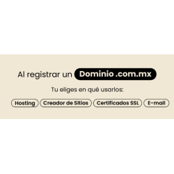 Tienda en linea, Contrata... Hosting; Correo personalizado, dominio propio